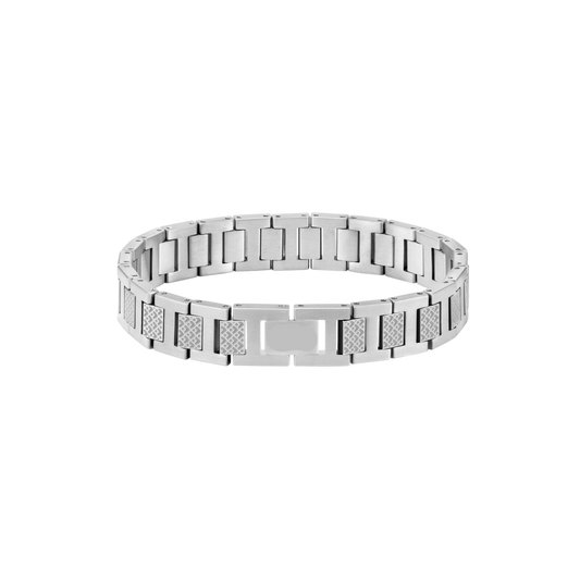 BRAZALETE METROPOLE PLATEADO