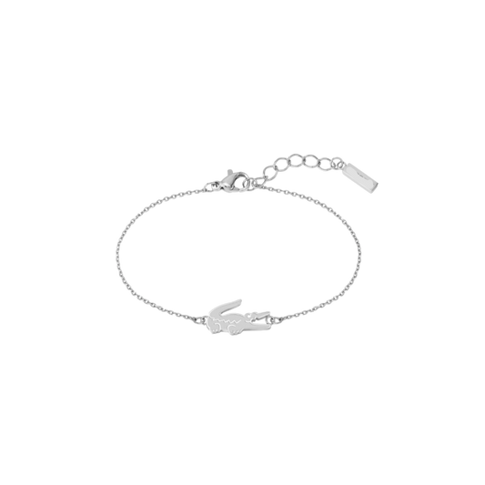 (STOCK) PULSERA CROCODILE PLATEADO