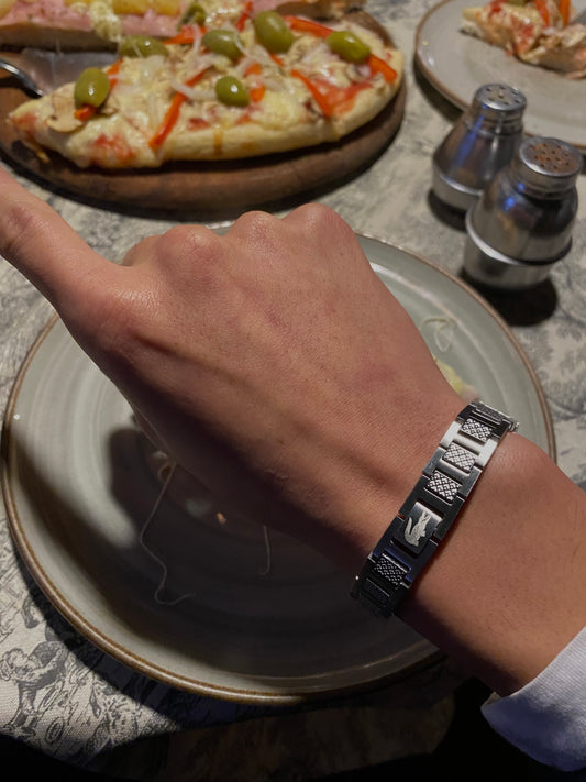 BRAZALETE METROPOLE PLATEADO